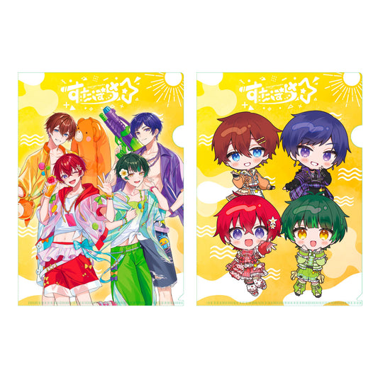 クリアファイル2枚セット　すたぽら